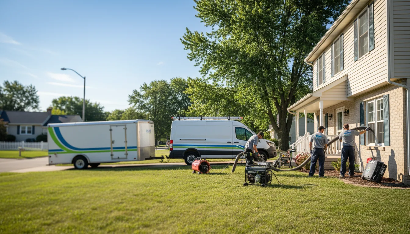 Flooded Basement Restoration And Cleanup With Repair in Bowlus, MN near me